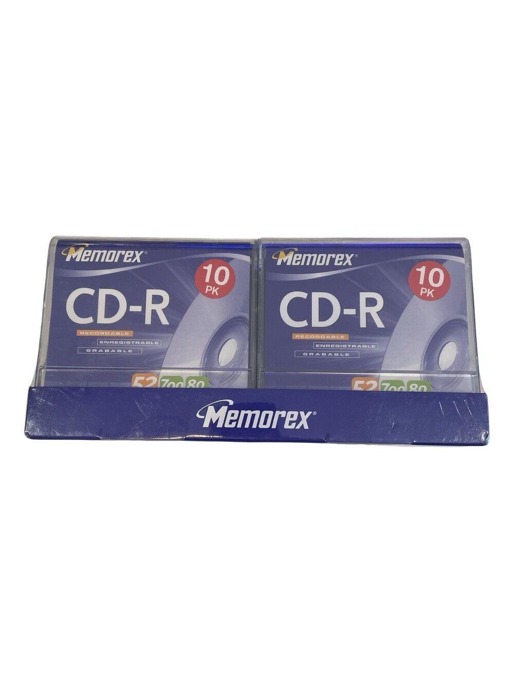 Memorex CD-R, 52x 700MB, 80 Min, 6x10 Pack Blank CDs -Photos Factory Sealed